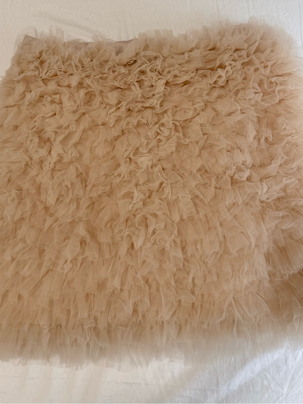 Ann Taylor Beige Layered Tulle Skater Skirt